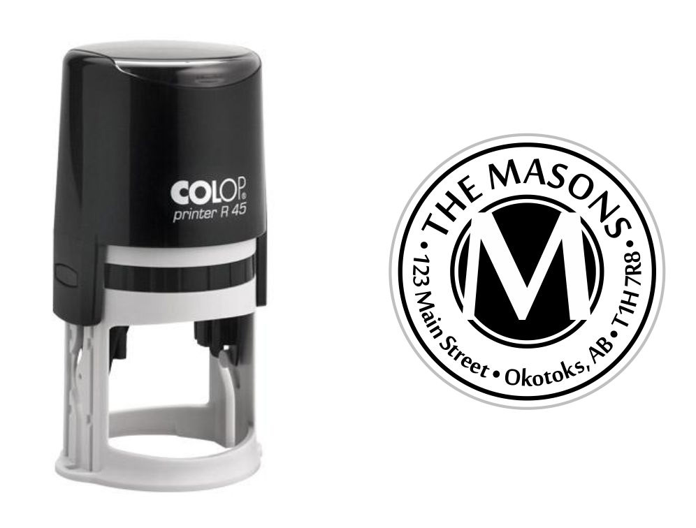 Оснастка для круглої печатки пластикова D=45мм., (круглий корпус), чорн. Colop - фото 5