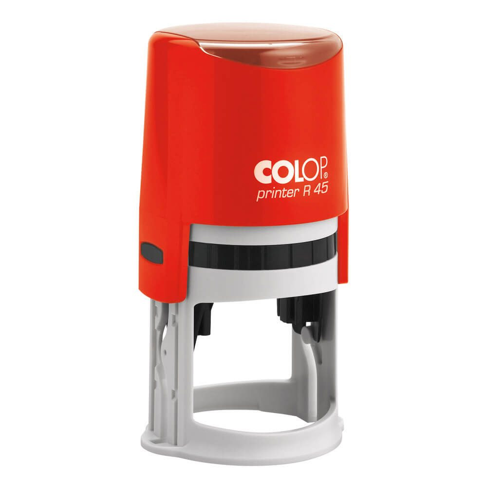 Оснастка для круглой печати, диаметр 45мм., круглый корпус, пластик, красн. Colop - фото 3