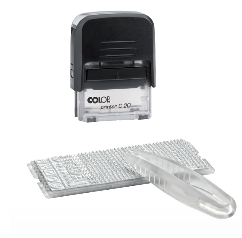 Штамп самонаборный 4-х строчный Compact, черн. Colop - фото 2