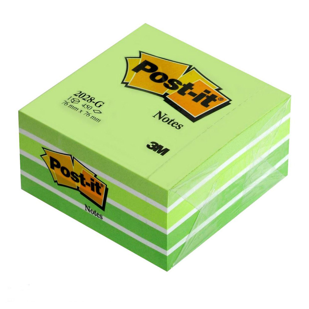 Блок post-it 76*76мм.*450 листов пастельный зелен. 3M - фото 1