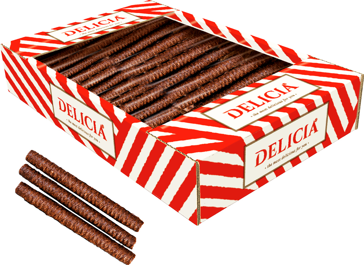 Трубочки вафельні зі смаком кокосу, 1,3кг. Деліція - фото 1