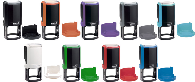 Оснастка для круглої печатки пластикова D=42мм., (круглий корпус) 4642, черв. Trodat - фото 4