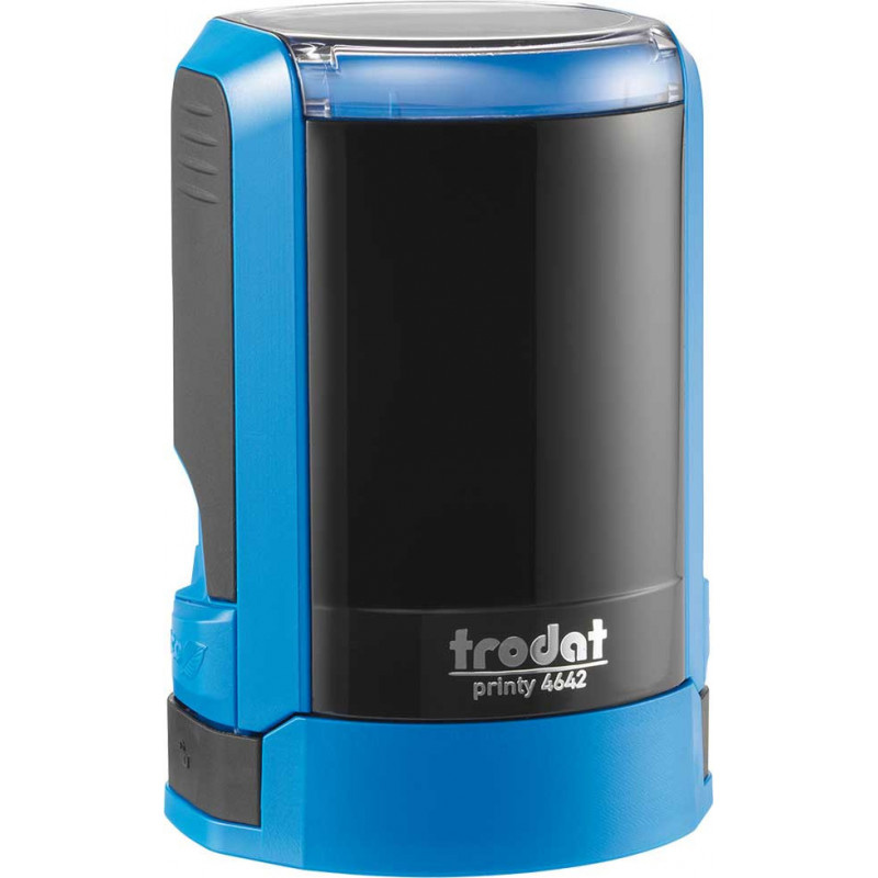 Оснастка для круглої печатки пластикова D=42мм., (круглий корпус) 4642, син. Trodat - фото 3