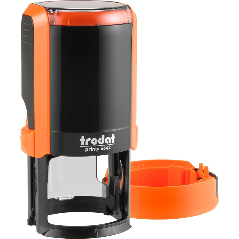 Оснастка для круглой печати, диаметр 42мм., круглый корпус, пластик. 4642, оранж. Trodat - фото 1