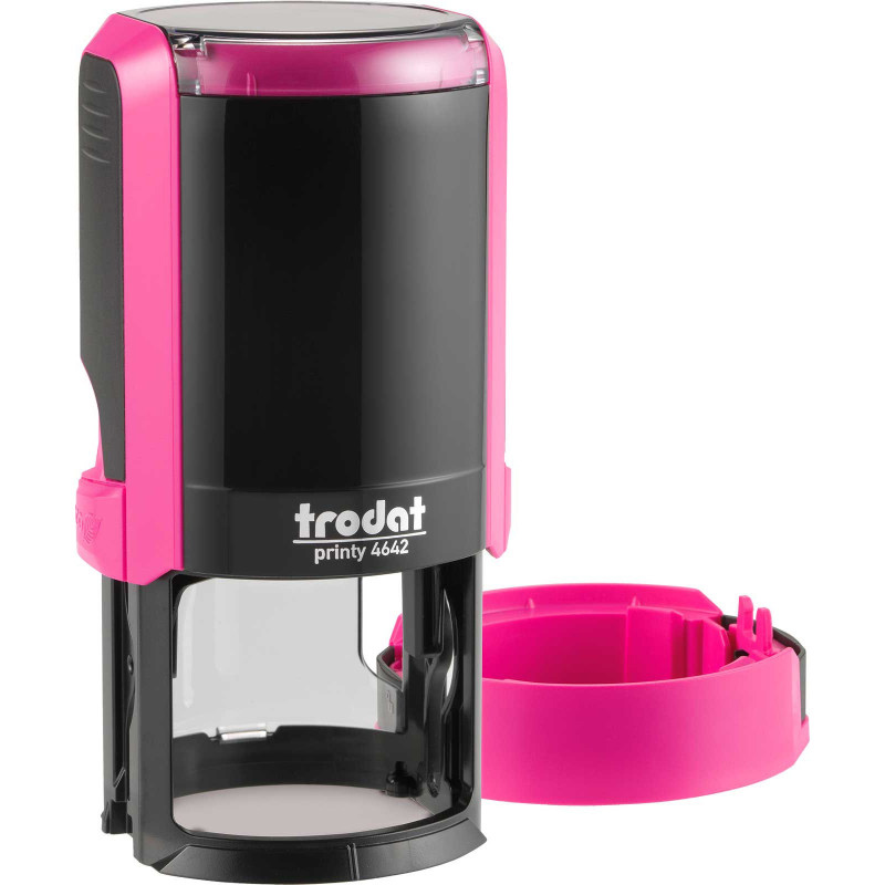 Оснастка для круглой печати, диаметр 42мм., круглый корпус, пластик. 4642, розов. Trodat - фото 1
