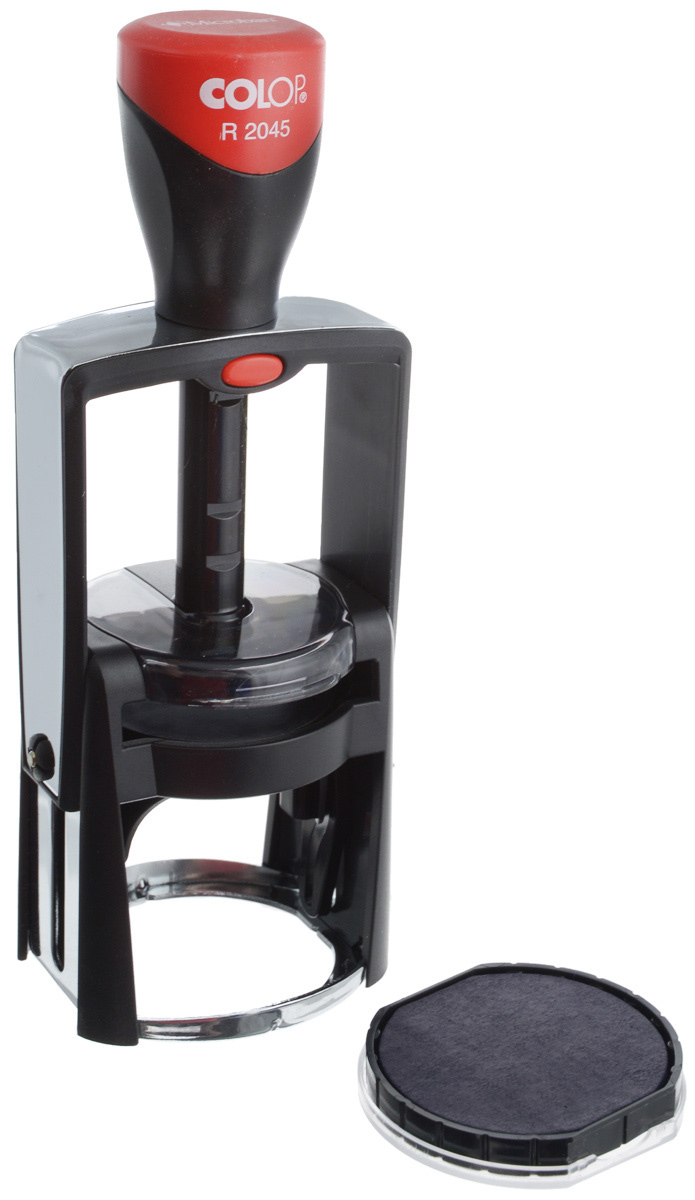 Оснастка для круглой печати, диаметр 45мм., круглый корпус, металл. Colop - фото 3