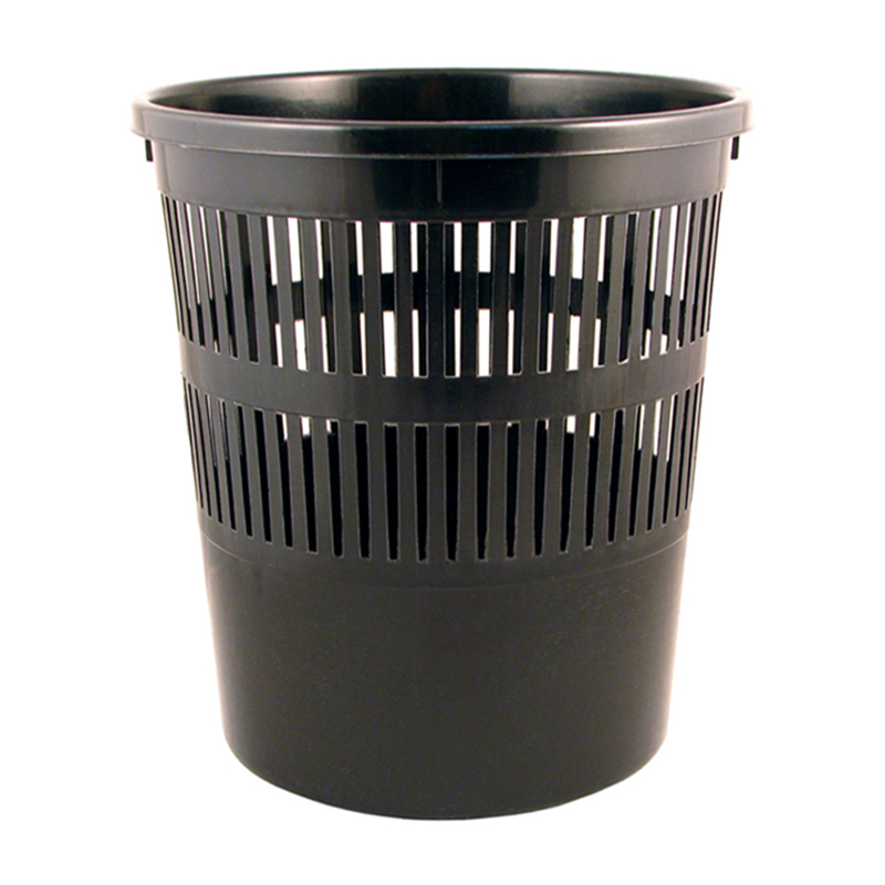 Корзина для бумаг 8л. пластиковая, черн. Axent - фото 1