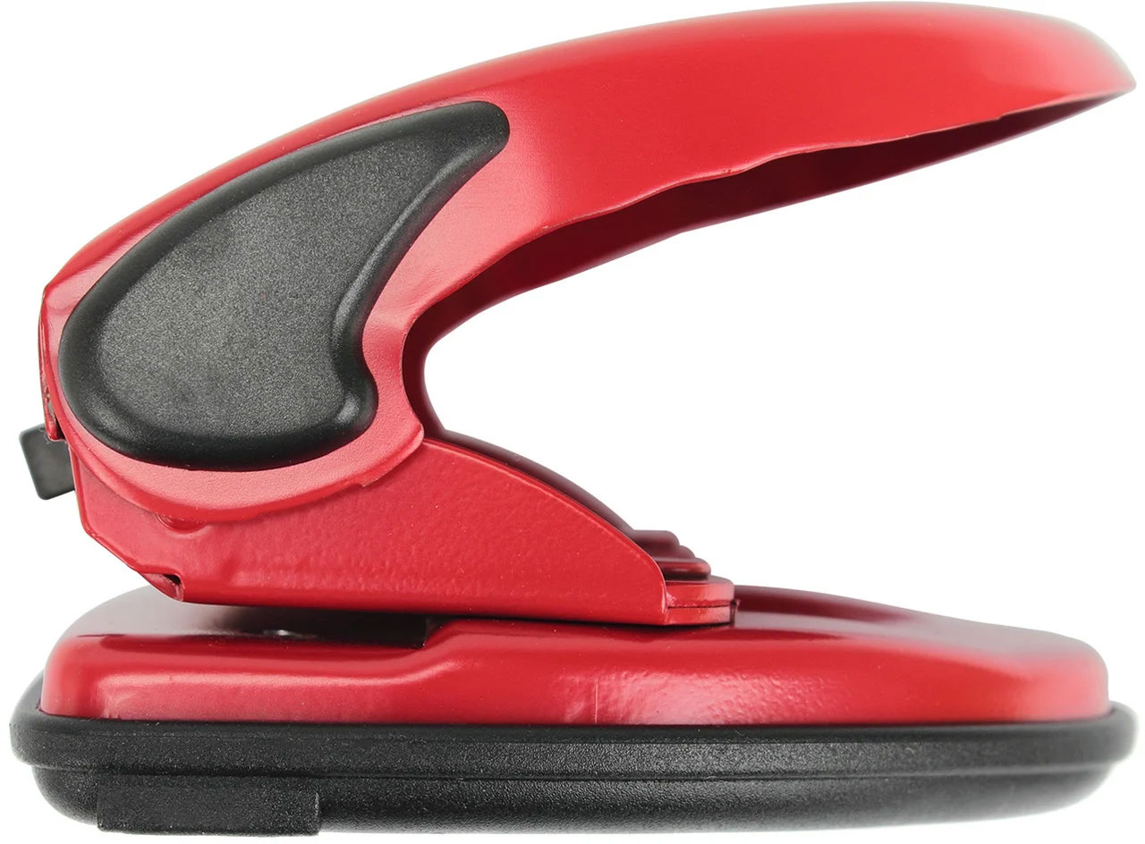 Діркопробивач на 2 отвори, до 20 аркушів (4319), металевий, черв. Scholz - фото 2