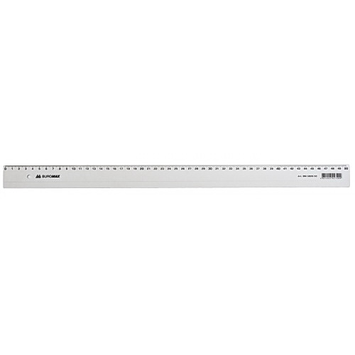 Линейка пластиковая 50см., прозр. BuroMax - фото 1