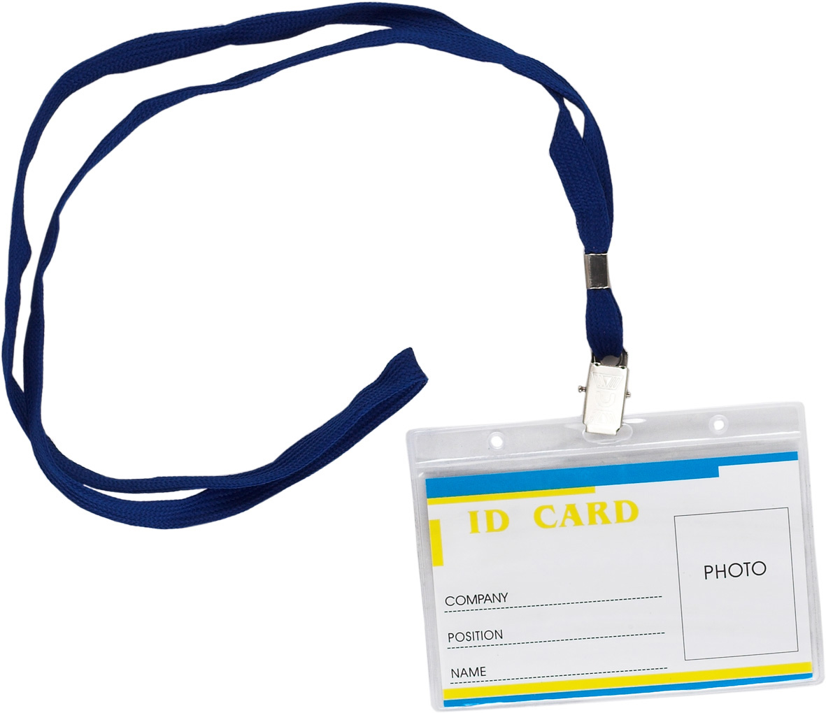 Бейдж горизонтальний 110*80мм., на стрічці BuroMax - фото 2