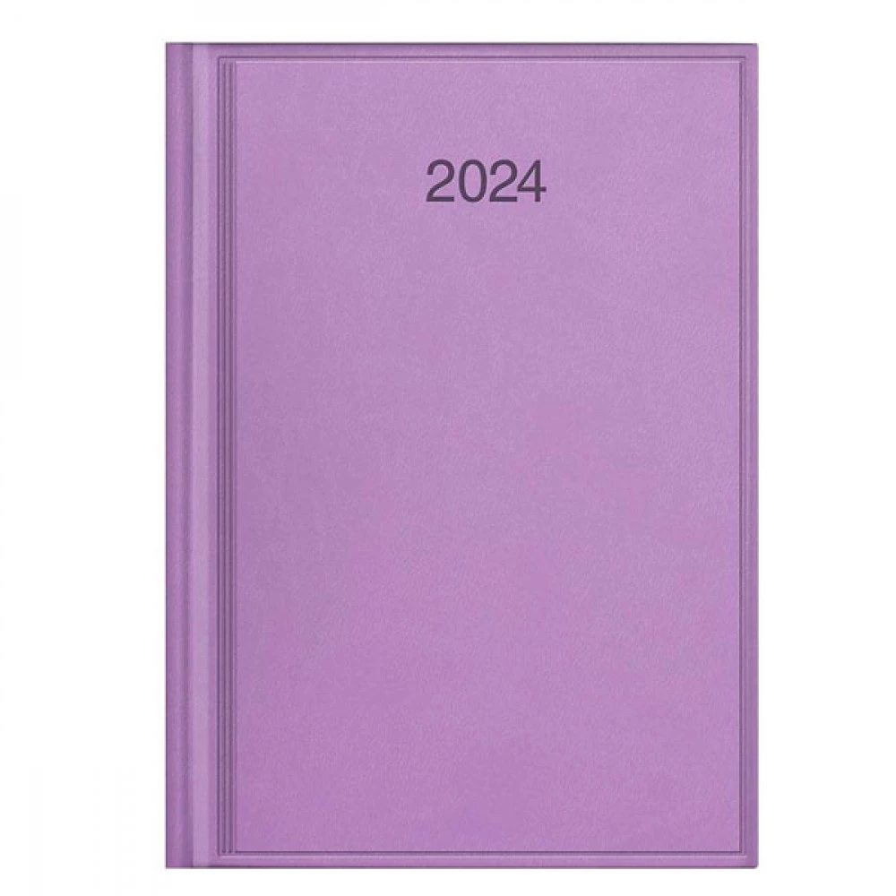 Ежедневник датированный 2024 Стандарт Torino, слепое тиснение, сиренев. Brunnen - фото 3