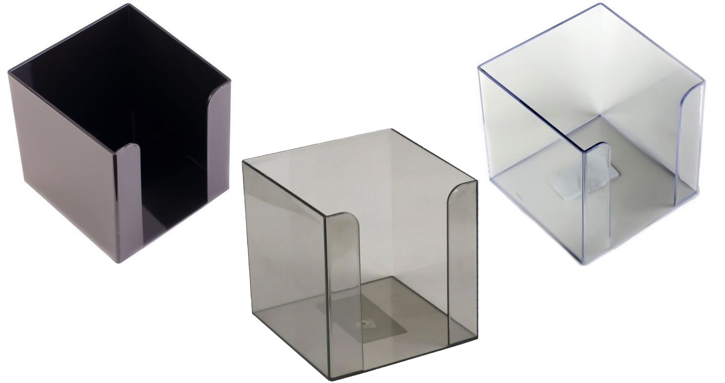 Підставка для блоку паперу 9*9*9см, прозор. Арніка - фото 1