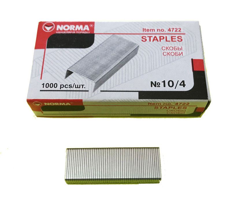 Скобы для степлера №10, 1000шт./уп. NORMA - фото 3