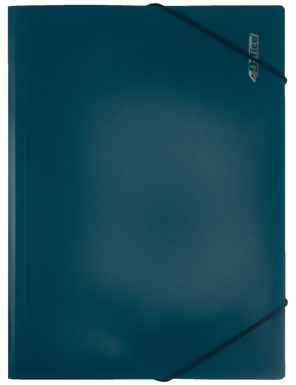 Папка на гумках А4, пластик, зелен. 4Office - фото 2