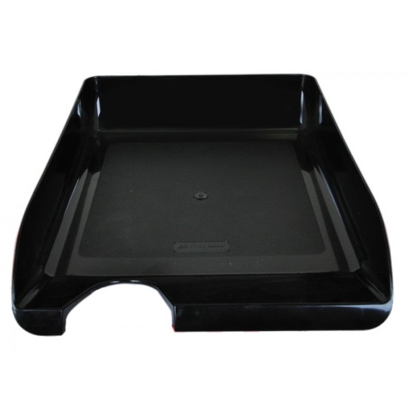 Лоток горизонтальный для бумаг, черный BuroMax - фото 1