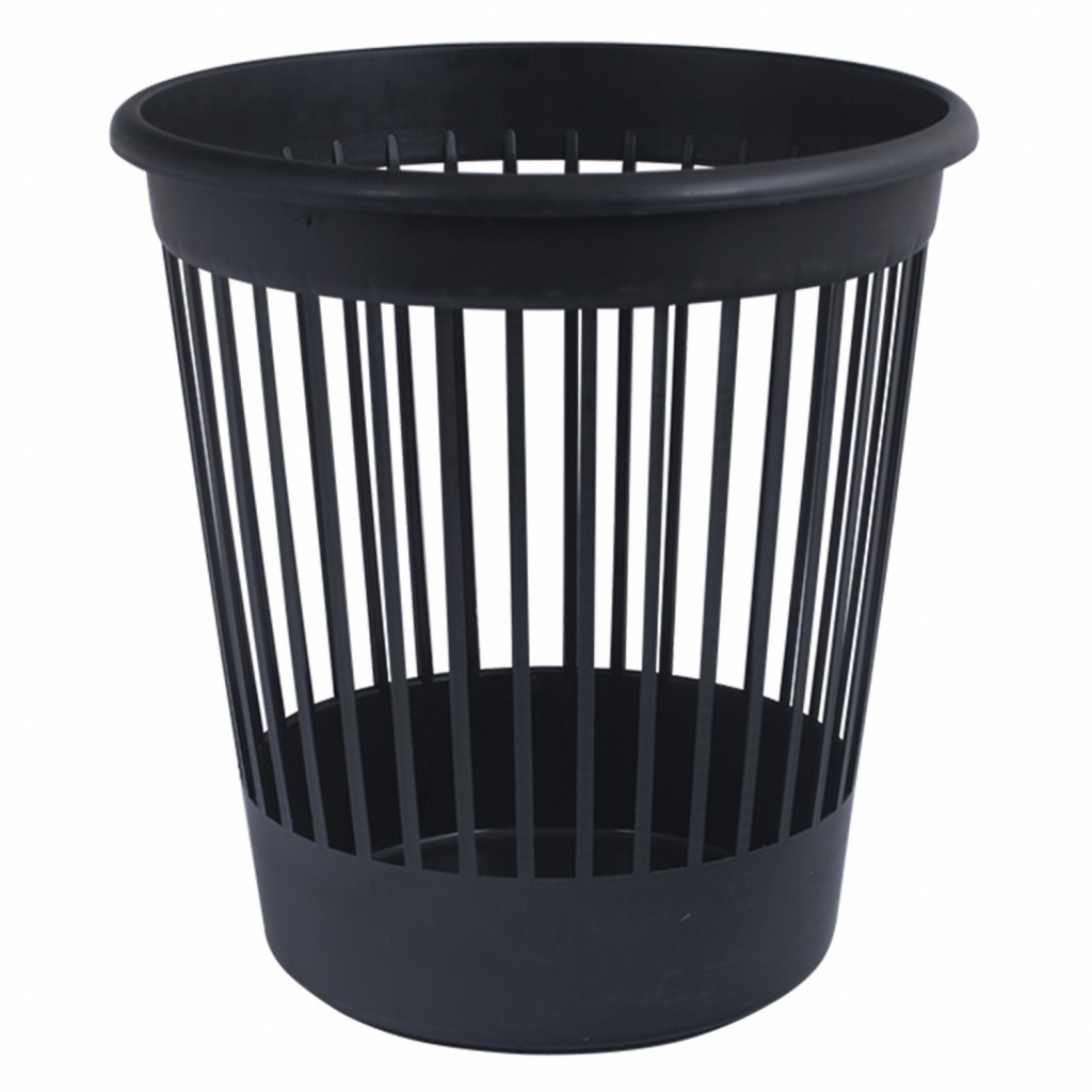 Корзина для паперів 10л. пластикова, чорн. Арніка - фото 1