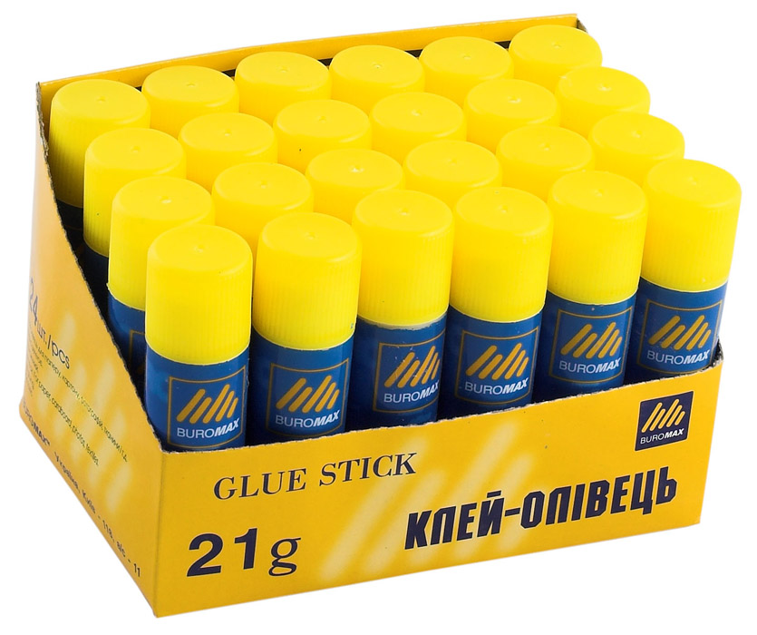 Клей-карандаш PVA, 21г. BuroMax - фото 1