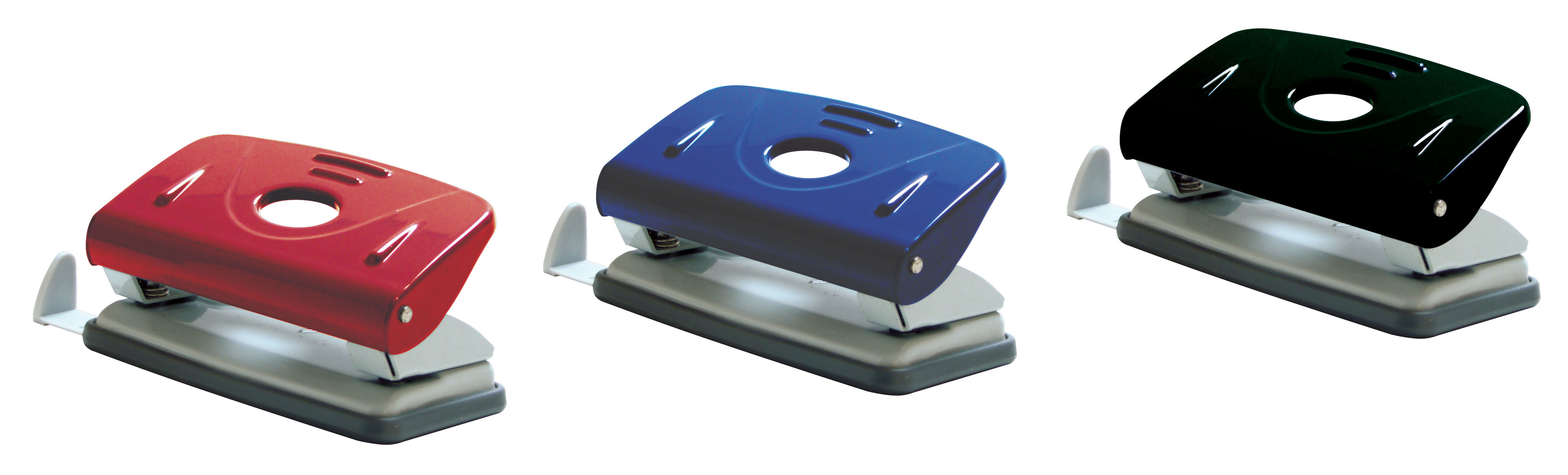 Дырокол на 2 отверстия, до 10 листов (4344), металлический, красн. NORMA - фото 2