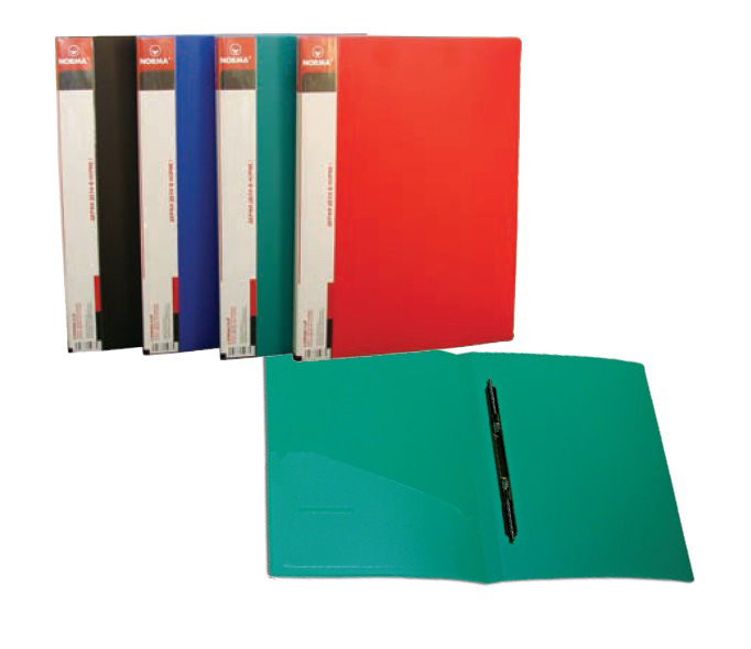 Папка со скоросшивателем и карманом 20мм., пластик, син. NORMA - фото 1