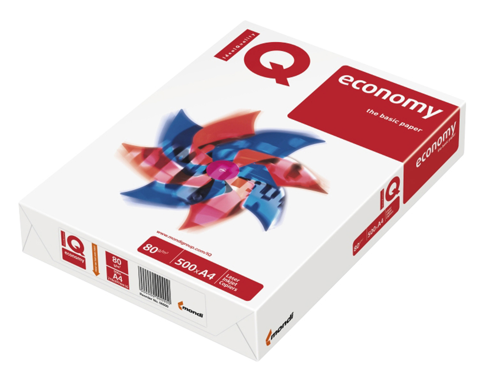 Бумага А4 80гр./м2. 500 листов IQ Economy Mondi - фото 1