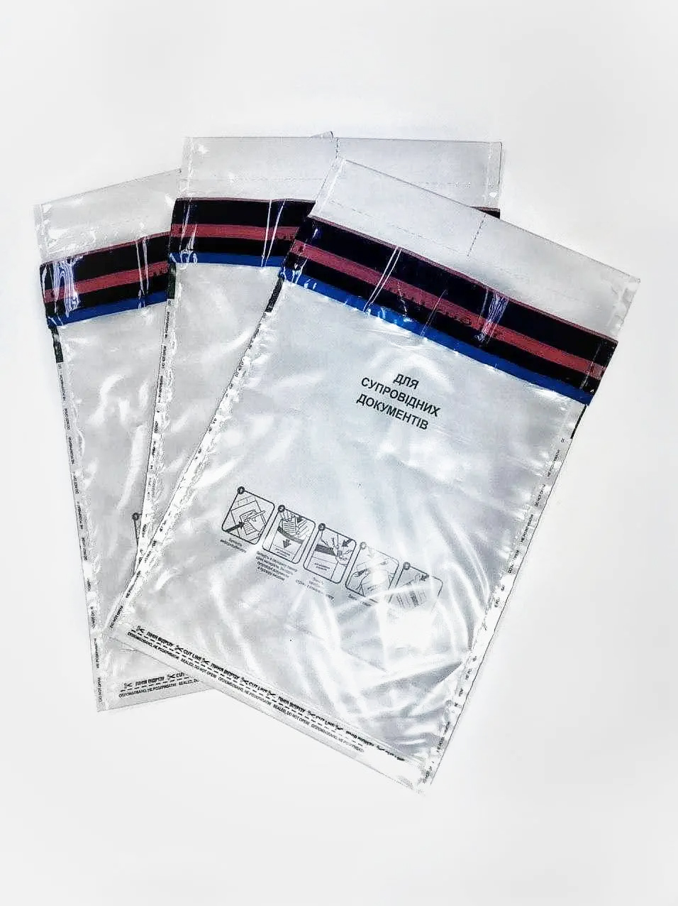 Сейф-пакет, 170х240мм., 65мкм., нумерований, вікно для супров. докум., 100шт/уп. Україна - фото 2