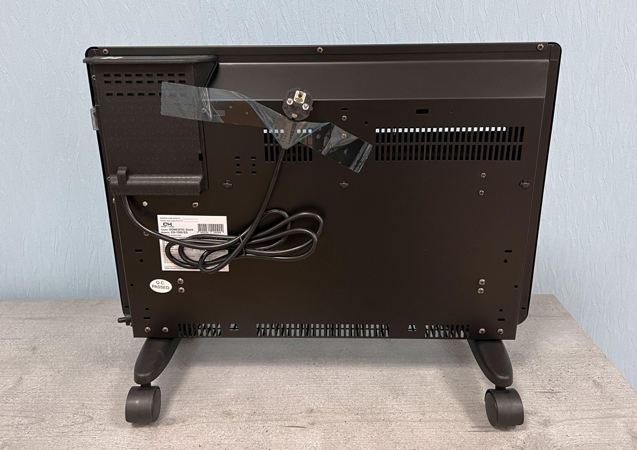 Обогреватель конвекторный C&H DOMESTIC BLACK  CH-1500 ED, 0,75/1,5кВт, электр. управление, черн. Cooper&Hunter - фото 2