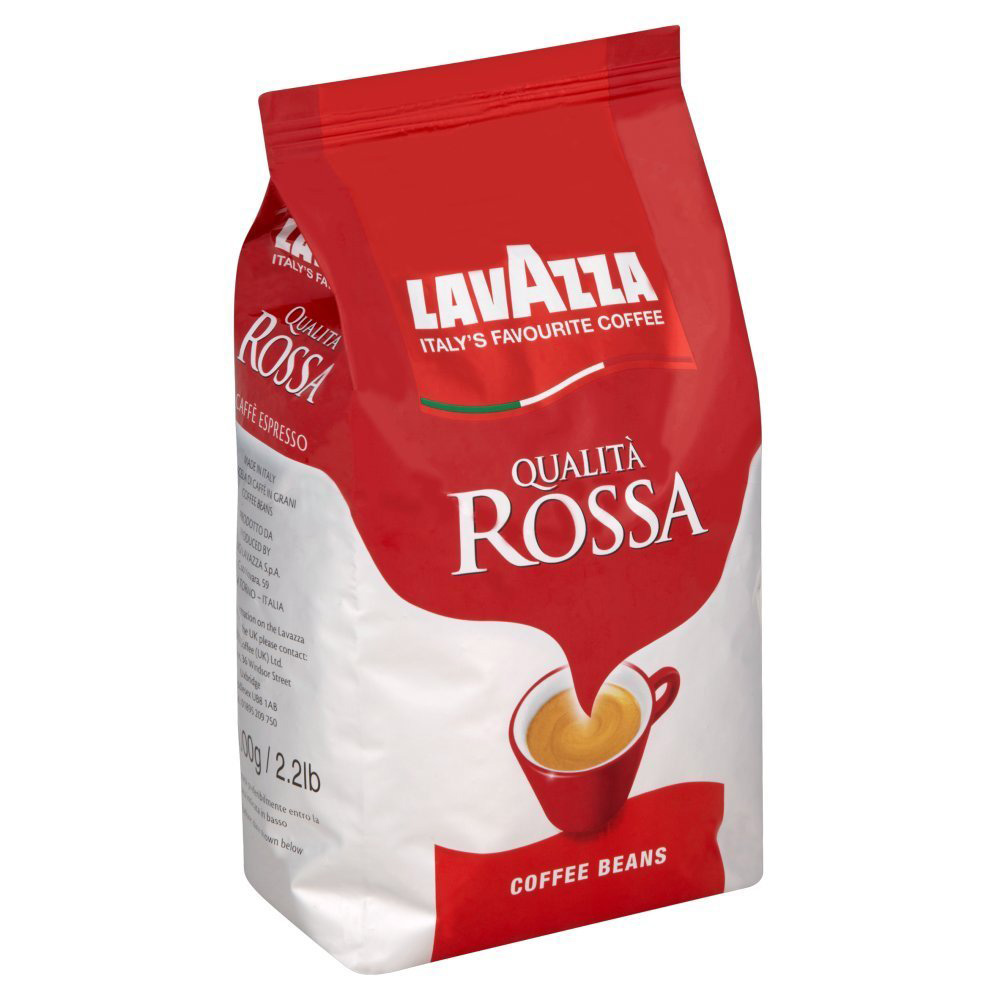 Кофе в зернах Qualita Rossa 1000г., купаж арабика/робуста Lavazza - фото 1