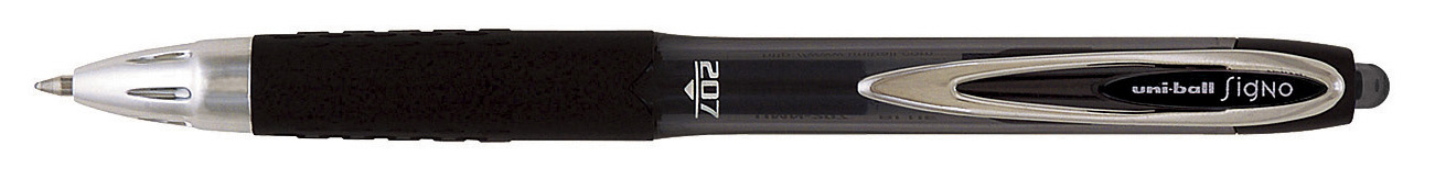 Гелева ручка автомат. Signo 207 0,7мм., корпус димч., ст. чорн. Uni - фото 3
