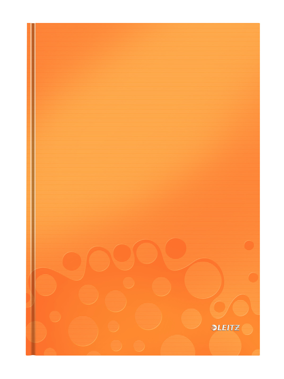 Тетрадь А4, 80л. Wow твердый переплет, офсет, линия, метал., оранж. LEITZ - фото 3