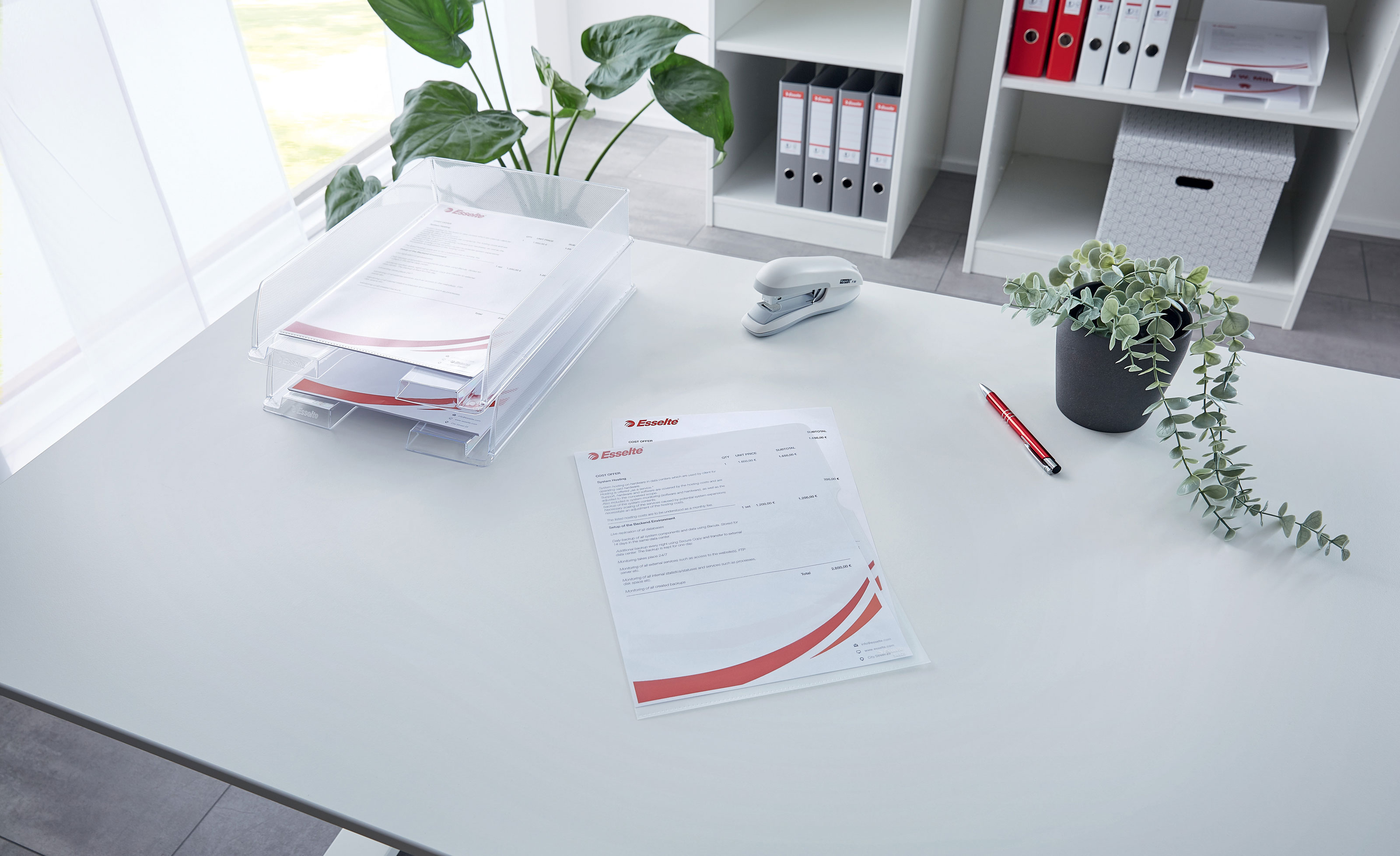 Папка-куток матова, 115мк, 10шт./уп., прозор. Esselte - фото 2