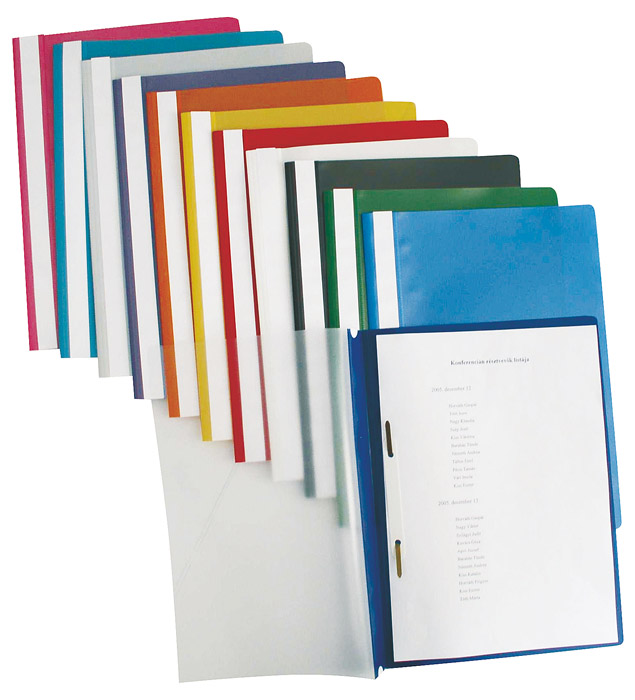 Швидкозшивач з прозорим верхом, 25шт/уп., червон. Esselte - фото 3