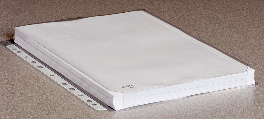 Файл для каталогов А4, 170мкм., верхний разрез, 10шт./уп., прозр. LEITZ - фото 4