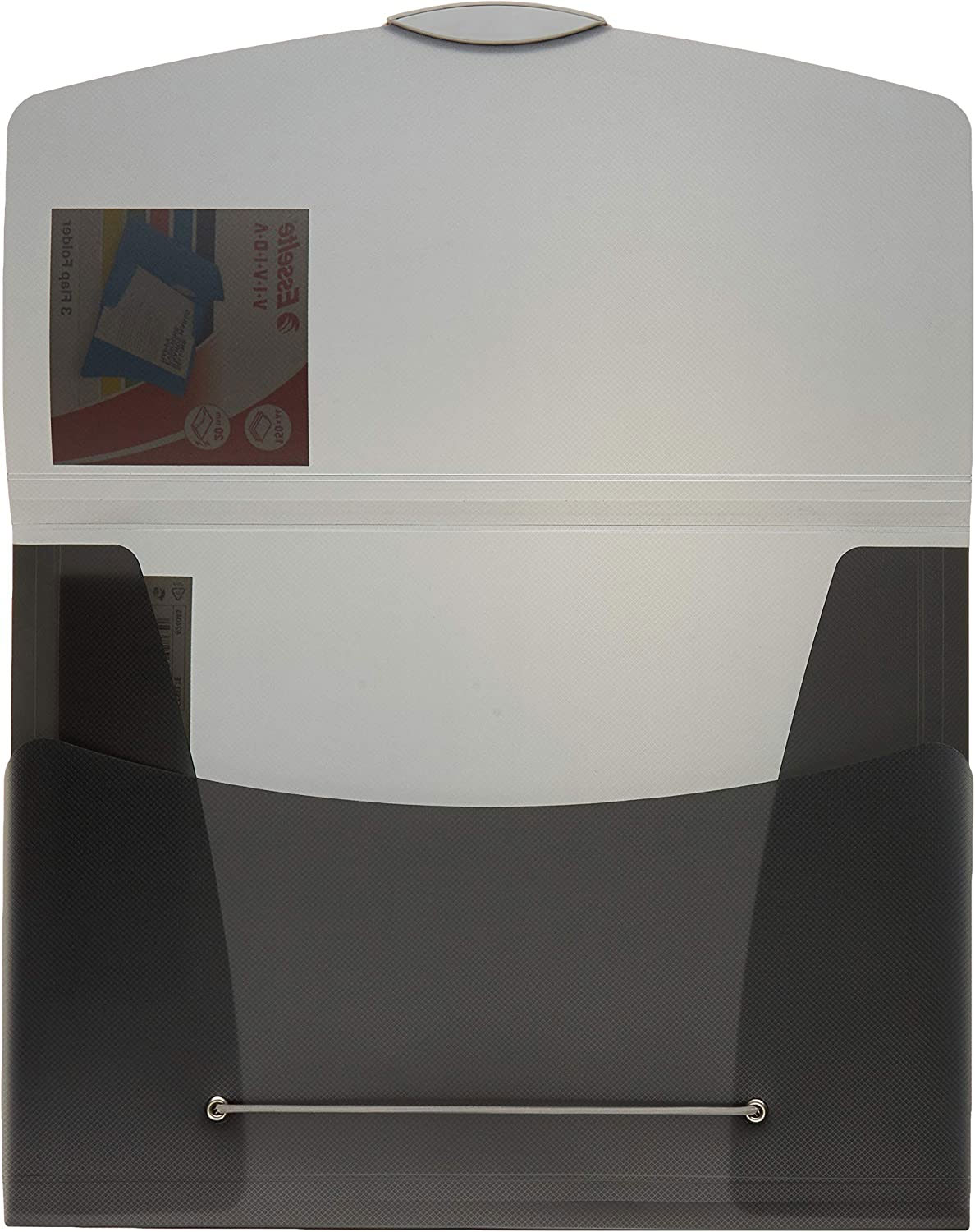 Папка на гумках Vivida А4, 150арк., поліпропілен з тисненням, чорн. Esselte - фото 2