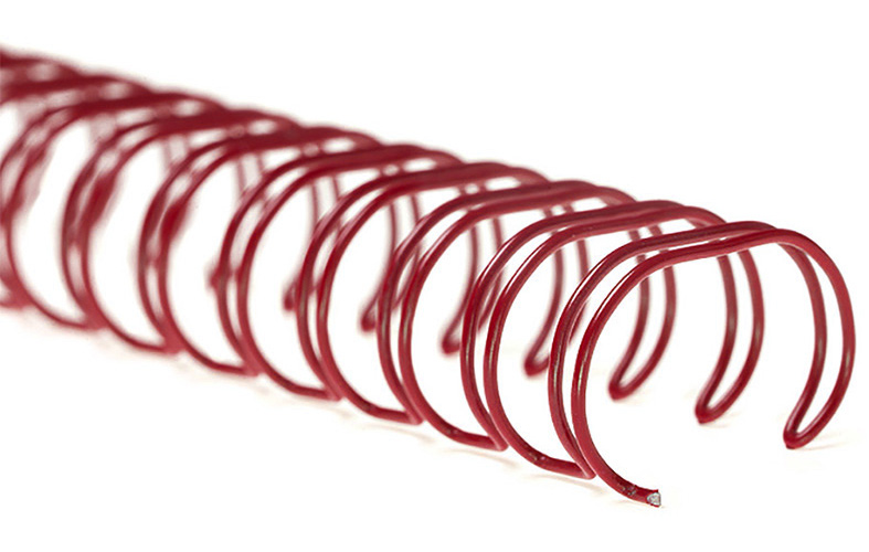 Пружини метал. 9,5 мм.; 3:1, 100шт/уп., черв. D&Art - фото 2