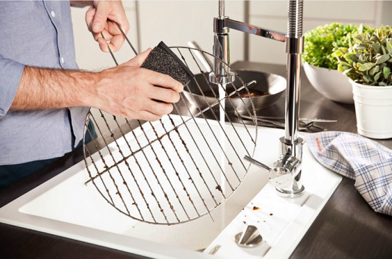 Губки кухонные металлические Inox Power Pad, 2шт./уп., черн. Vileda - фото 5