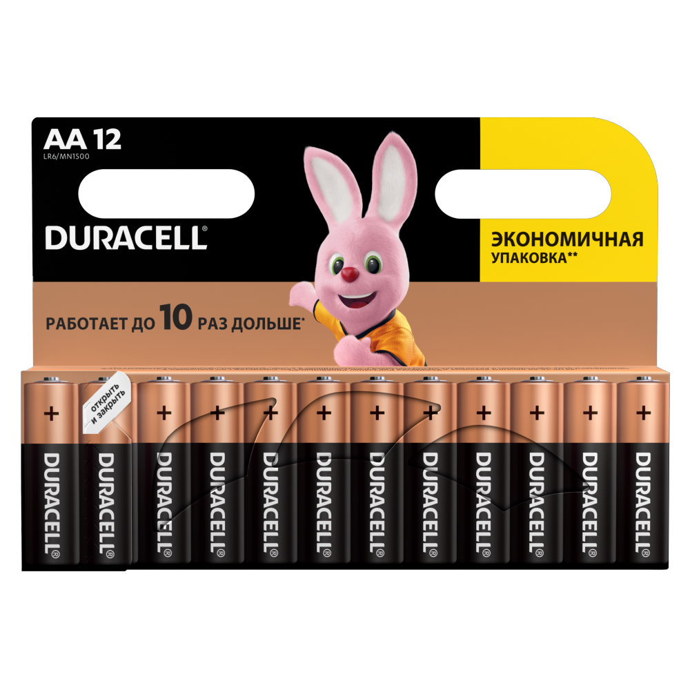 Батарейка LR6/АА/MN 1500 Basic12шт/уп. Duracell - фото 5