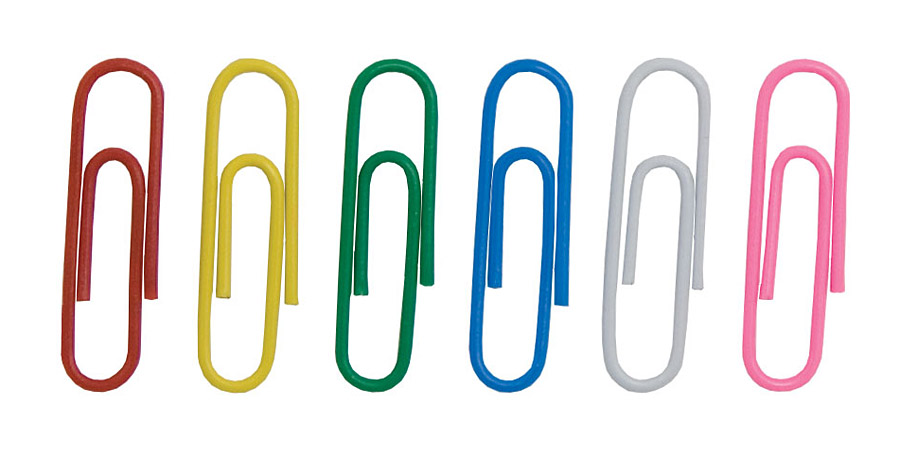 Скрепки 28мм., цветные, круглые, 100шт., картон. уп. BuroMax - фото 2