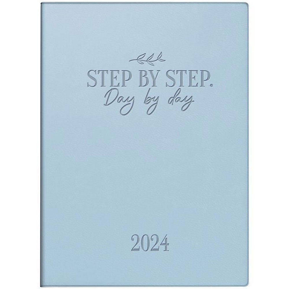 Щоденник датований 2024 Стандарт Torino Trend, сліпе тиснення, блакит. Brunnen - фото 5