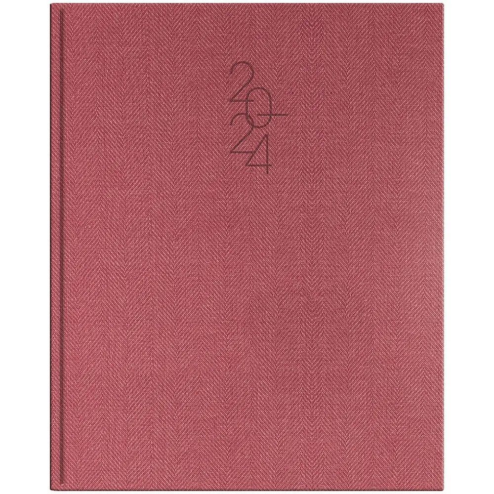 Еженедельник датированный 2024 Бюро Tweed, слепое тиснение, красн. Brunnen - фото 3