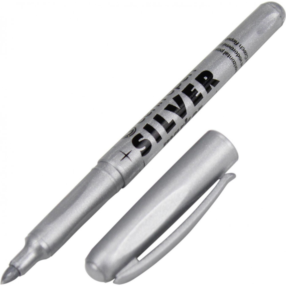 Маркер Silver  2690, круглое острие 1,5-3мм, серебр. Centropen - фото 2