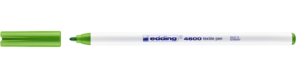 Маркер для тканини 4600, круглий наконечник 1мм., жовт/зел. Edding - фото 5