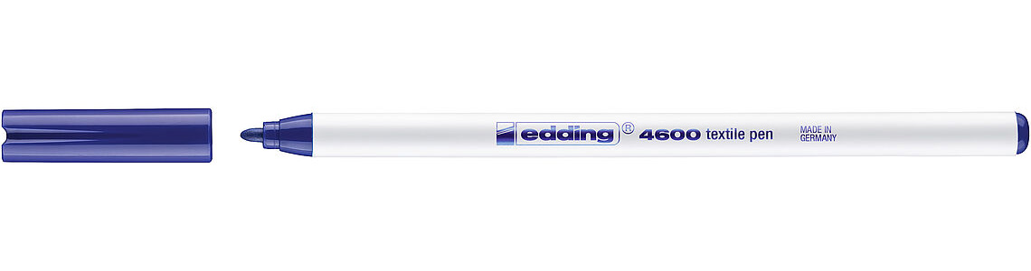 Маркер для тканини 4600, круглий наконечник 1мм., син. Edding - фото 5