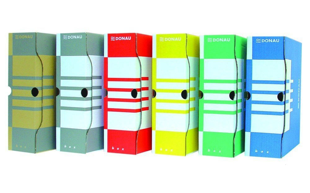 Коробка архівна А4, 100мм., коричн. DONAU - фото 1