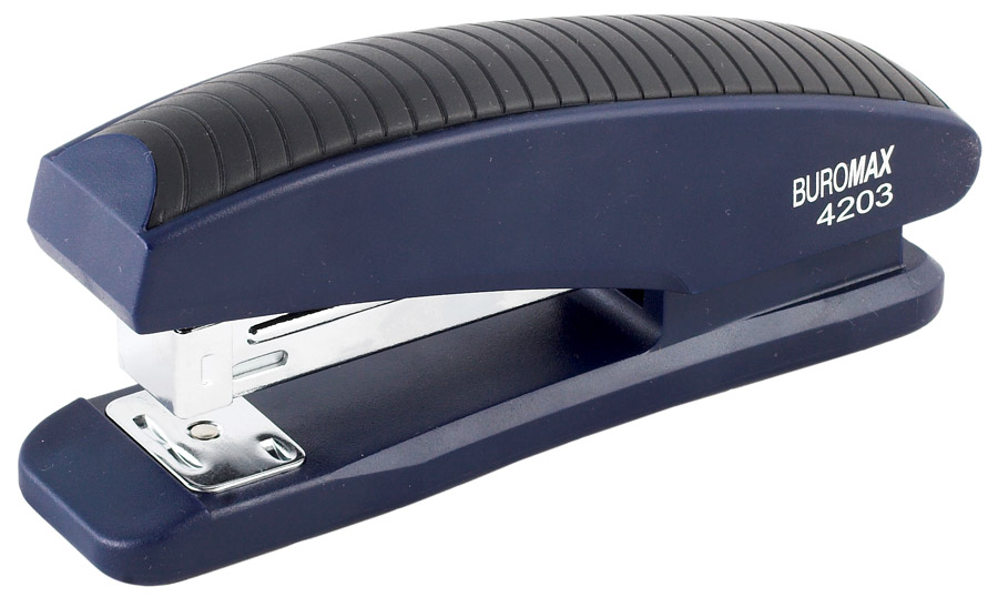 Степлер 24/6, 20арк., гумове покриття, асорті BuroMax - фото 2