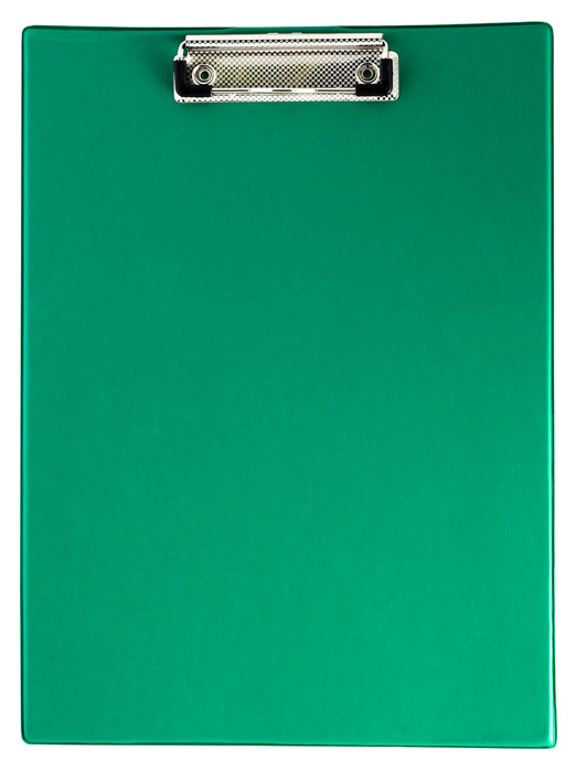 Планшет з верхнім притиском (PVC) А4, зелен. BuroMax - фото 1