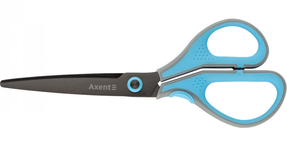 Ножницы 19см. Titanium Lite, серо-голубые Axent - фото 1