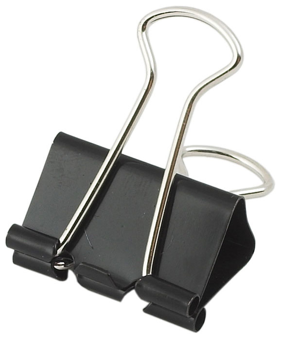 Зажим-біндер 25мм 12шт/уп., чорн. BuroMax - фото 1