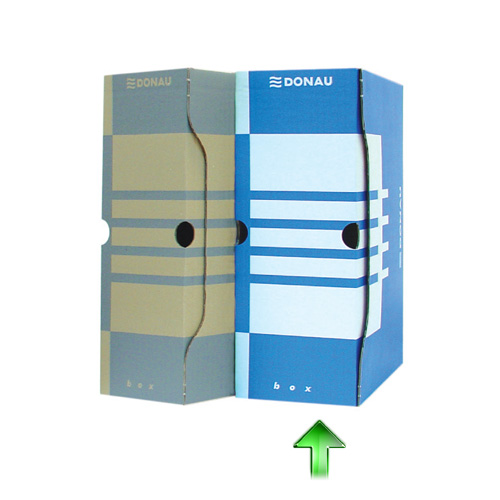 Коробка архівна А4, 120мм., син. DONAU - фото 1