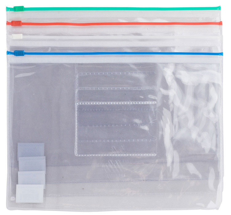 Папка-конверт на молнии А5, син. BuroMax - фото 2