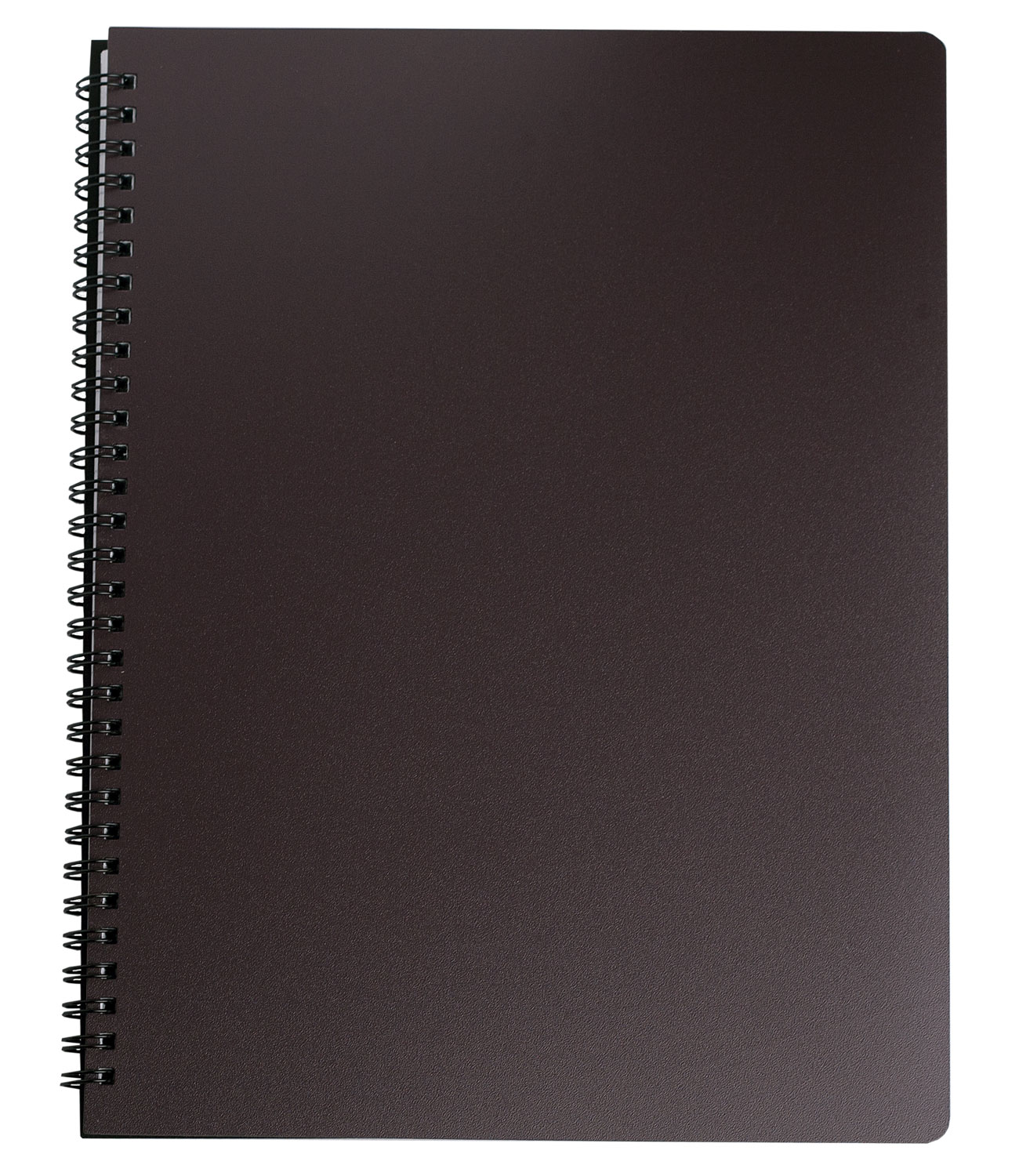 Тетрадь на спирали А4 (204*274мм.), 96л., клетка, OFFICE, пластик. обложка, темно-корич. BuroMax - фото 2